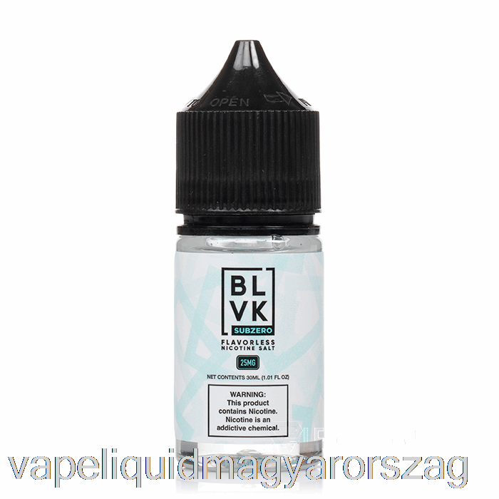 Sub Zero - Blvk Salts - 30ml 25mg Vape E Cigi
